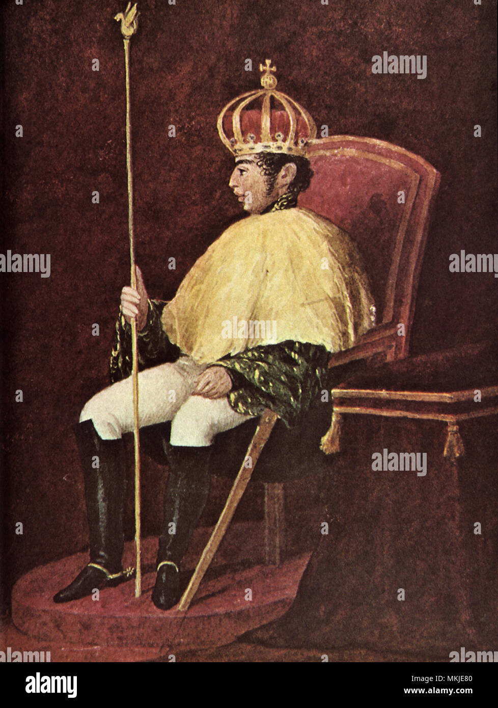 Emperor of Brazil 1825 Stock Photo