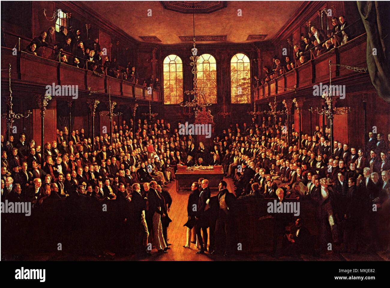 House of Commons 1835 Stock Photo