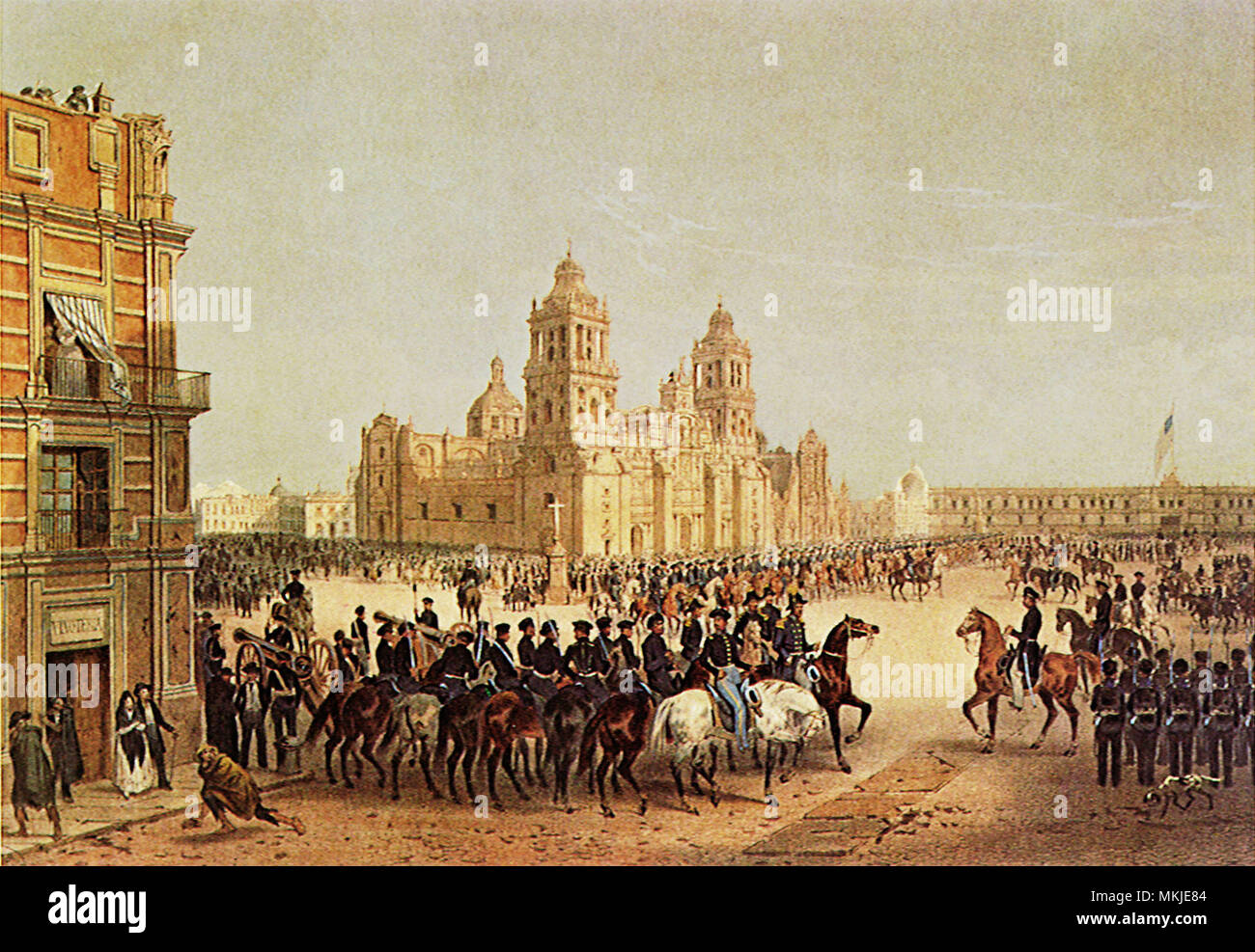 Army Enters Mexico 1846 Stock Photo