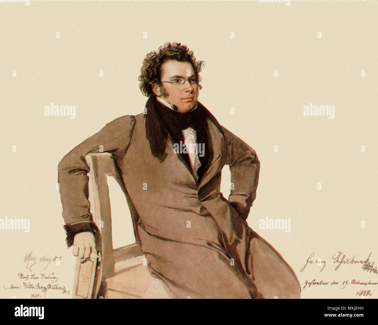 Franz Schubert Stock Photo
