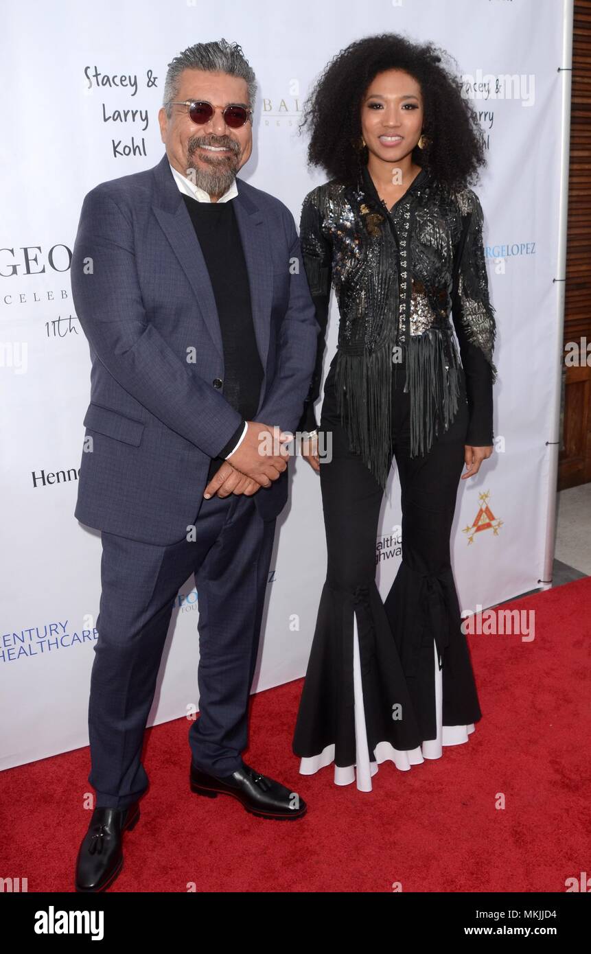 George Lopez, Judith Hill at arrivals for 11th Annual George Lopez Foundation Celebrity Golf Classic Pre-Party, Paramount Studios, Los Angeles, CA May 6, 2018. Photo By: Priscilla Grant/Everett Collection Stock Photo