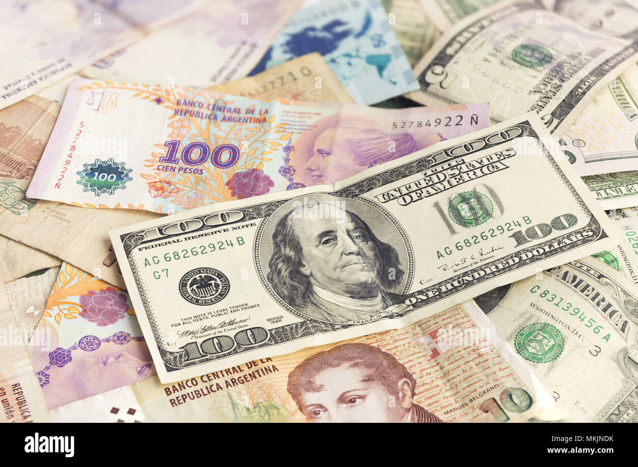 Usd dolar peso argentino hi-res stock photography and images - Alamy