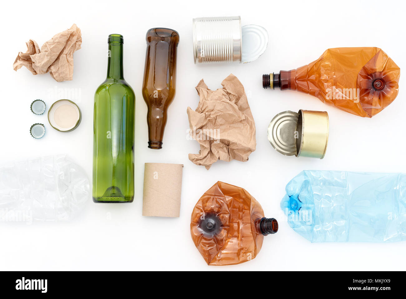 Recyclable waste. Recycling, reuse, garbage disposal, resources