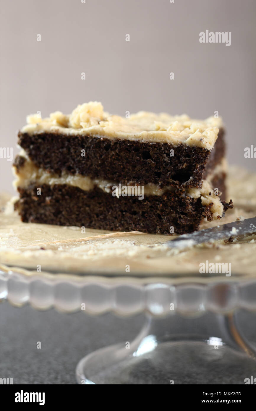 Poppy Seed Cake with Buttercream Icing Stock Photo Alamy