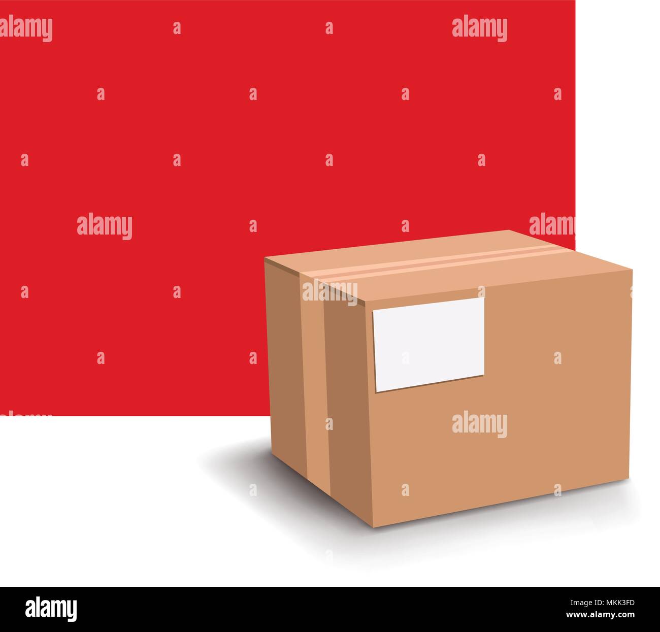 carton-box-with-red-stock-vector-image-art-alamy