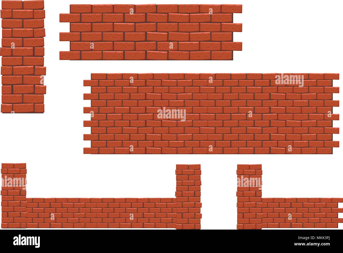 picture of brickwall Stock Vector