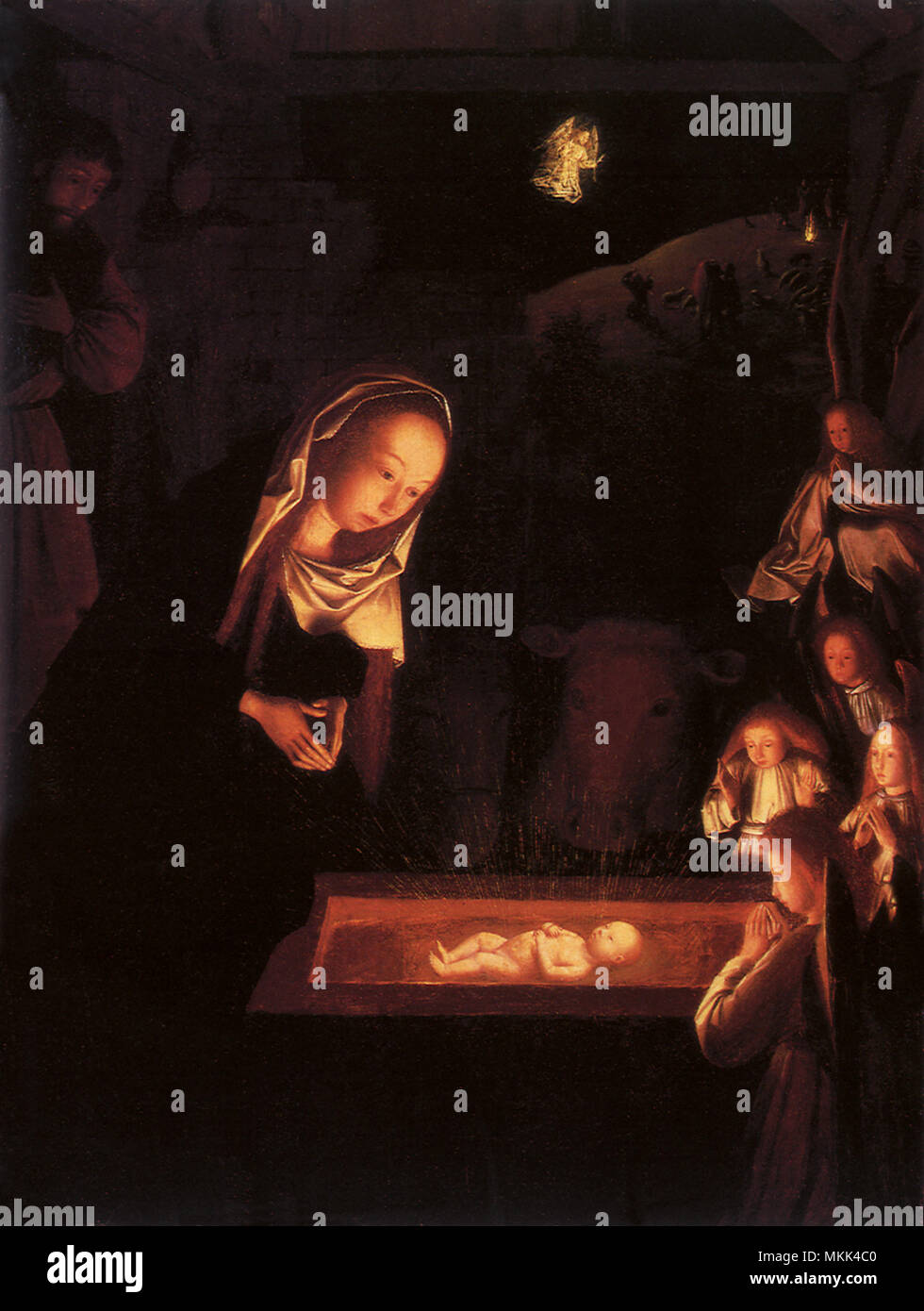 The Nativity at Night Stock Photo Alamy