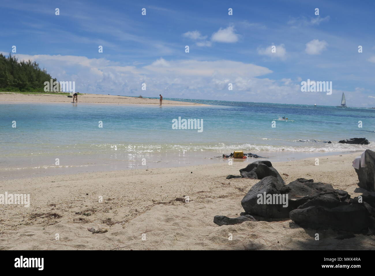 Charming coastline of Indian ocean at Mauritius island Stock Photo - Alamy