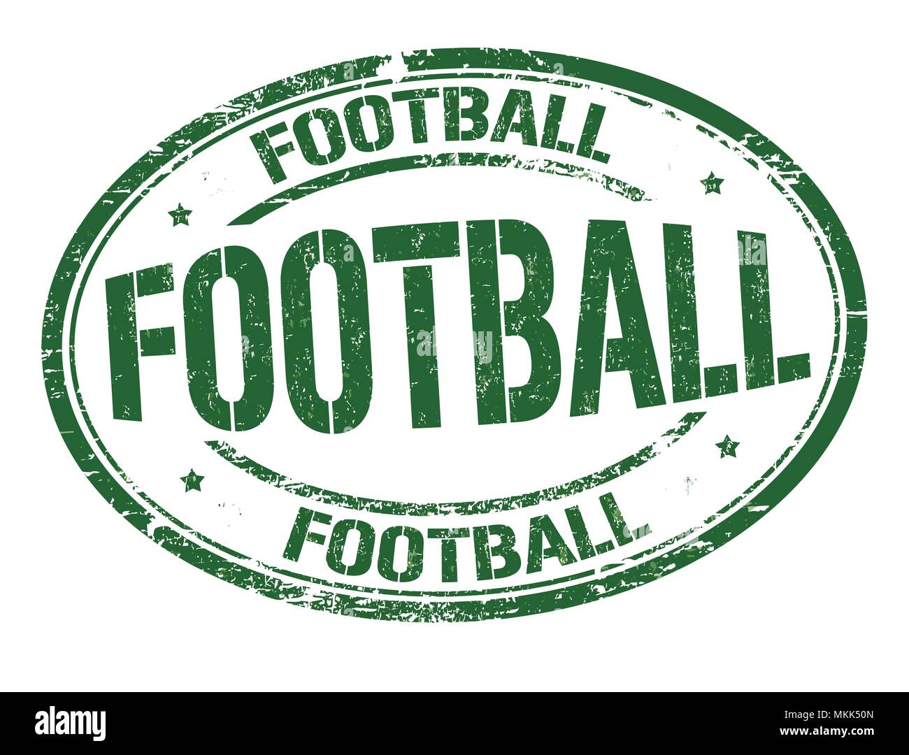Football grunge rubber stamp on white background, vector illustration