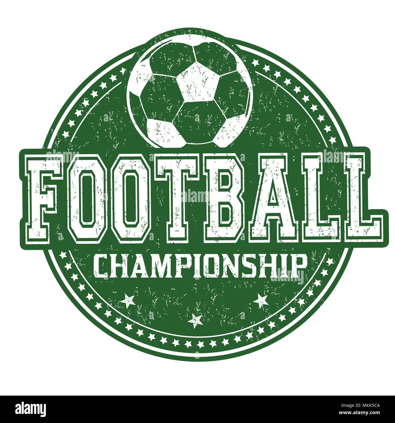 Football grunge rubber stamp on white background, vector illustration