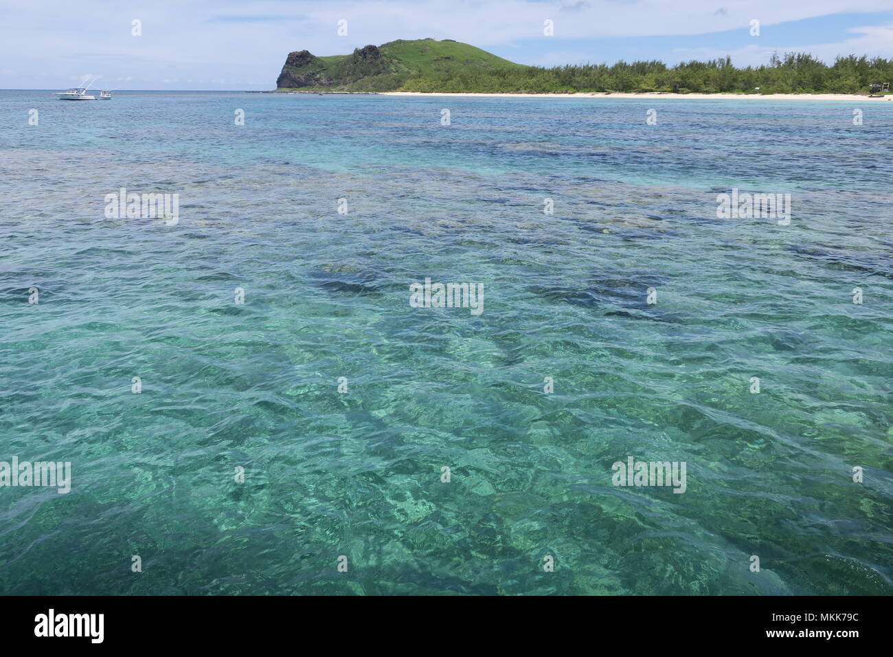 Nice view at Indian ocean, Mauritius island Stock Photo - Alamy
