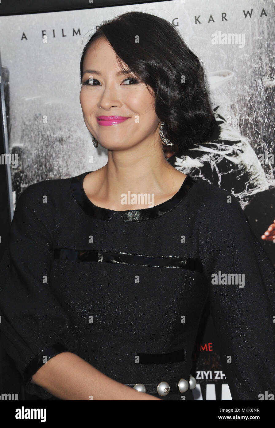 Ziyi Zhang at The Grandmaster Premiere at the Arclight Theatre In Los Angeles.a Ziyi Zhang 010 Red Carpet Event, Vertical, USA, Film Industry, Celebrities,  Photography, Bestof, Arts Culture and Entertainment, Topix Celebrities fashion /  Vertical, Best of, Event in Hollywood Life - California,  Red Carpet and backstage, USA, Film Industry, Celebrities,  movie celebrities, TV celebrities, Music celebrities, Photography, Bestof, Arts Culture and Entertainment,  Topix, headshot, vertical, one person,, from the year , 2013, inquiry tsuni@Gamma-USA.com Stock Photo