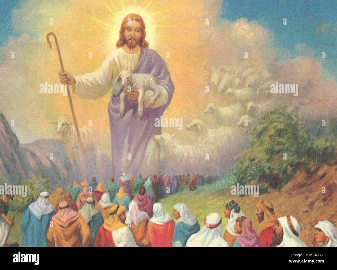 Christ as Shepherd Stock Photo - Alamy