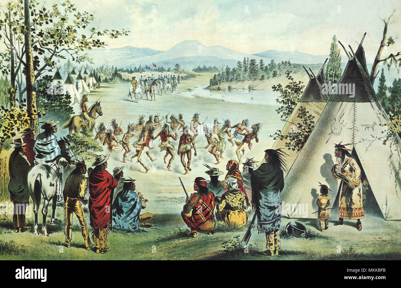 Native american war dance hi-res stock photography and images - Alamy