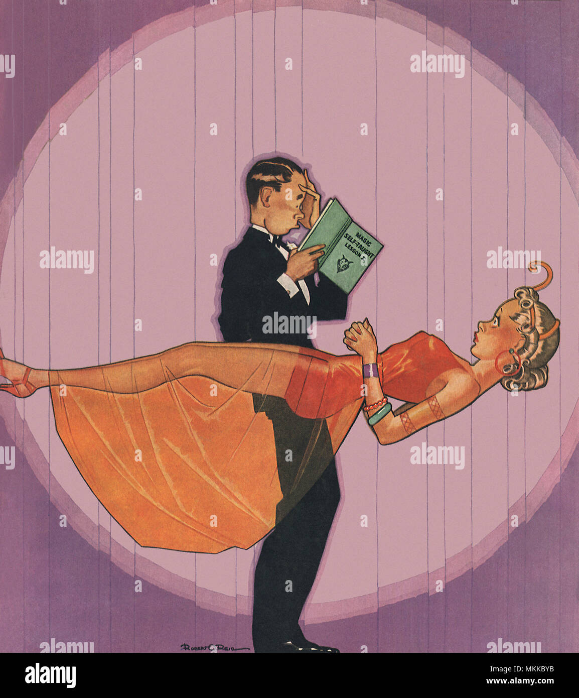 Magician, Floating Lady Stock Photo Alamy