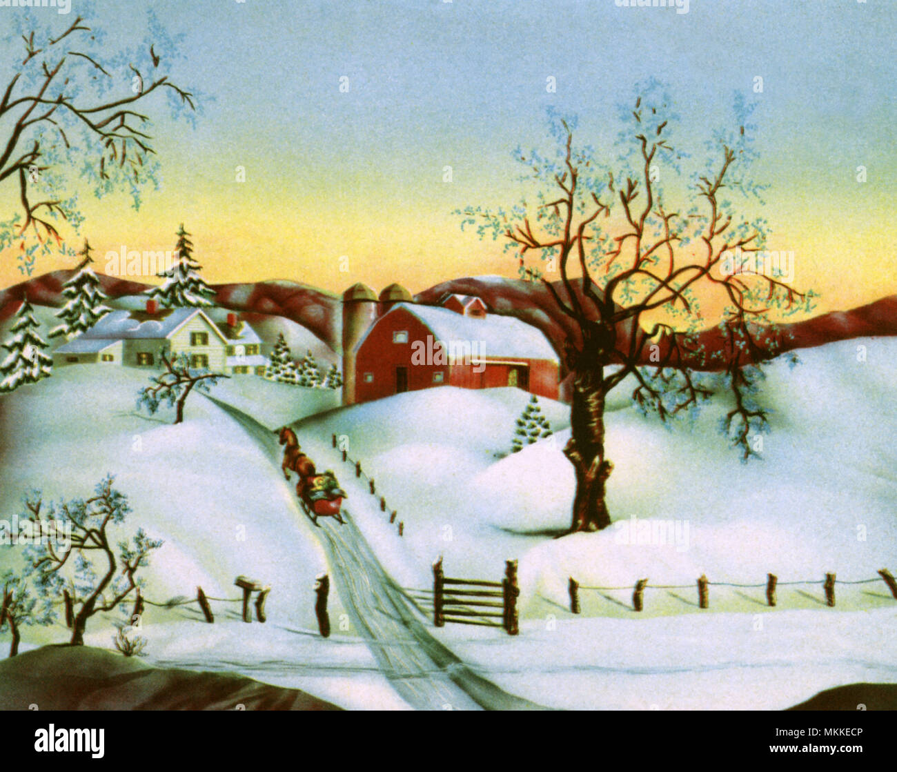 Countryside in Winter Stock Photo - Alamy