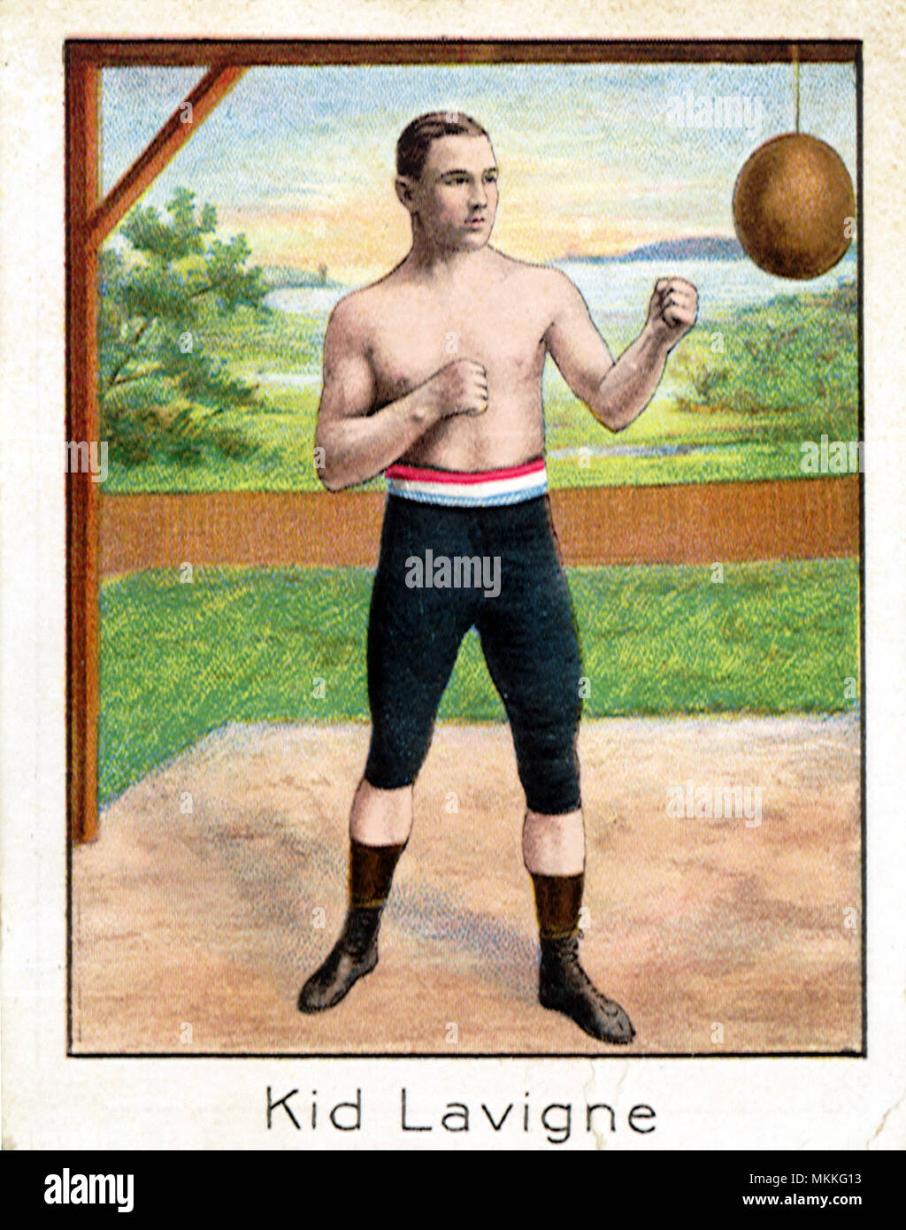 Boxer and Punching Bag Stock Photo Alamy