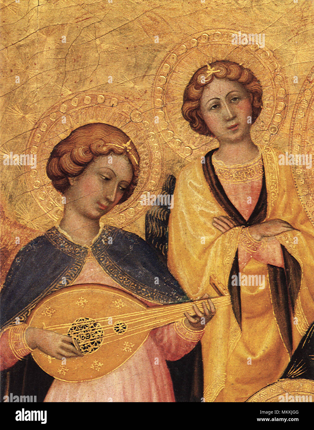 Madonna and Child with Angels Stock Photo - Alamy