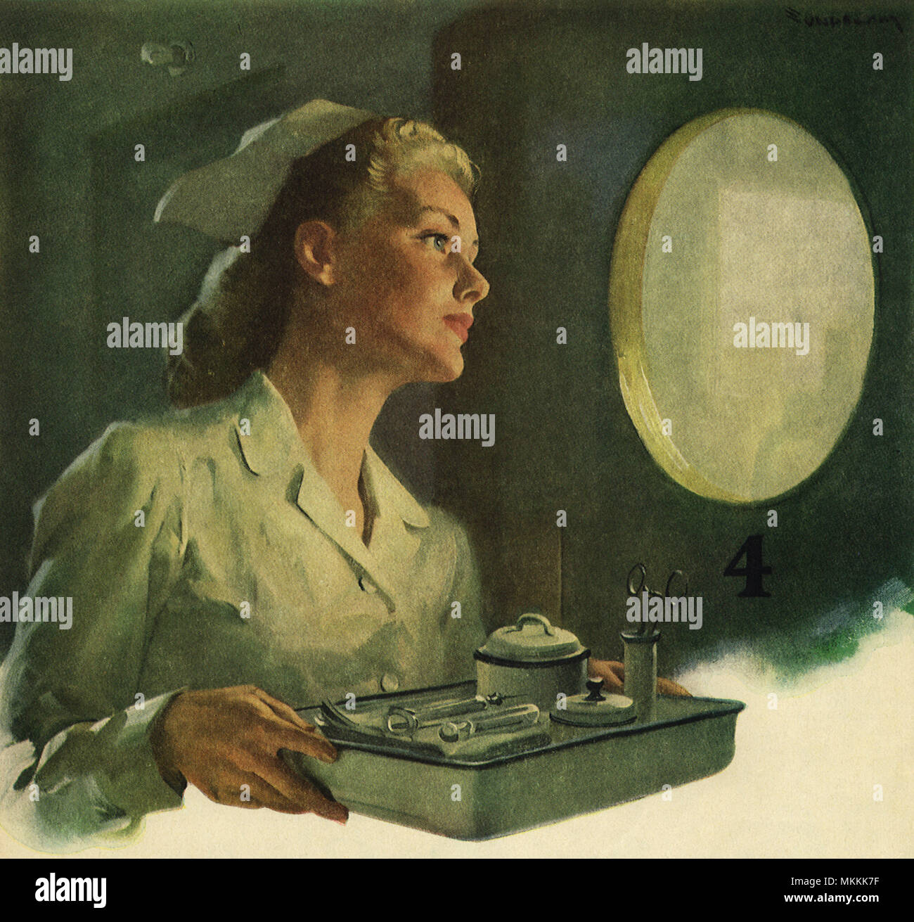 Classic nurse vintage hi-res stock photography and images - Alamy