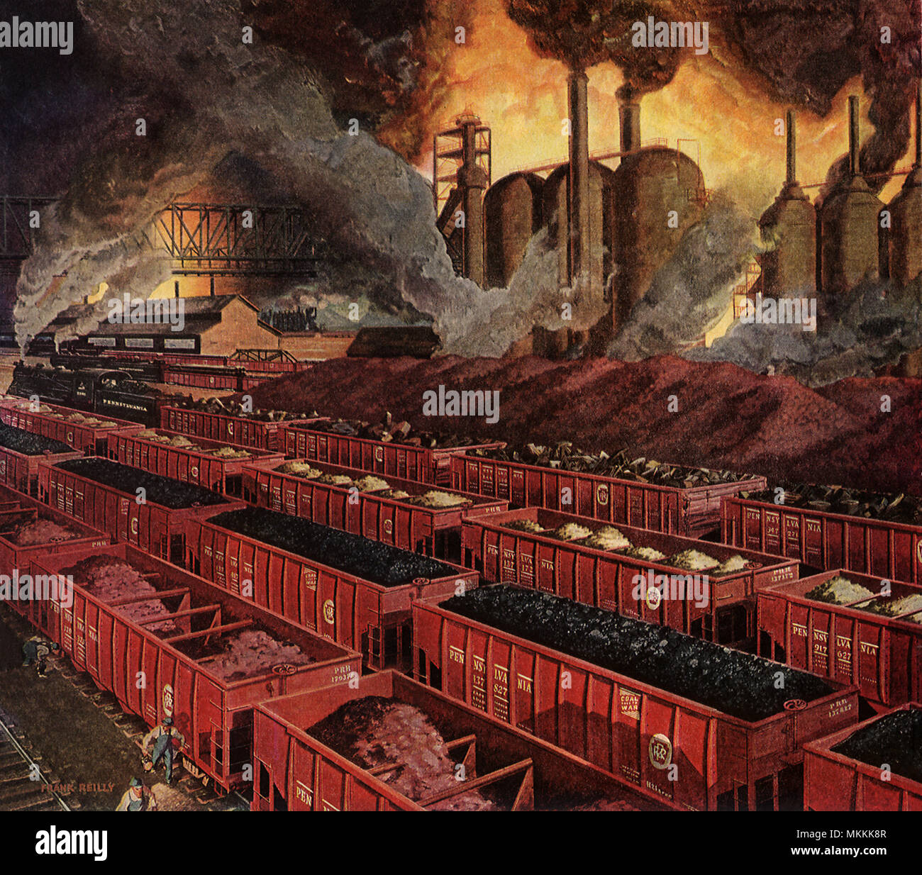 Steel Plant and Railroad Stock Photo Alamy