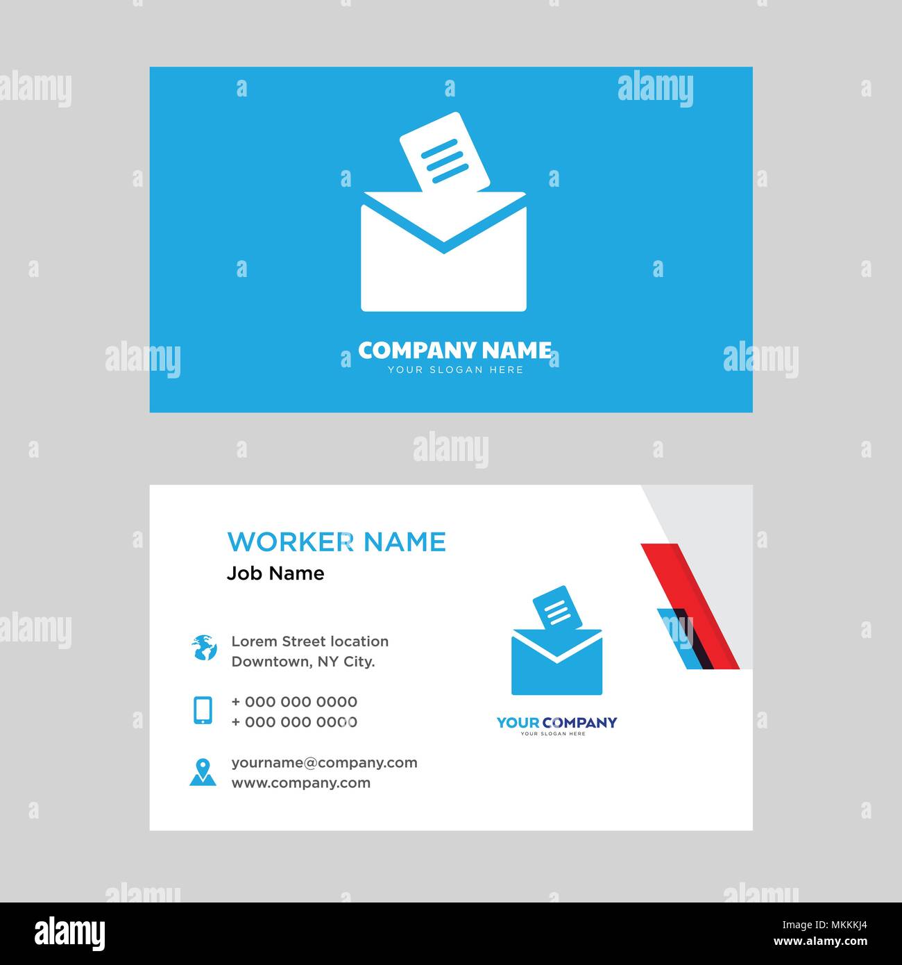 Email business card design template, Visiting for your company Intended For Email Business Card Templates