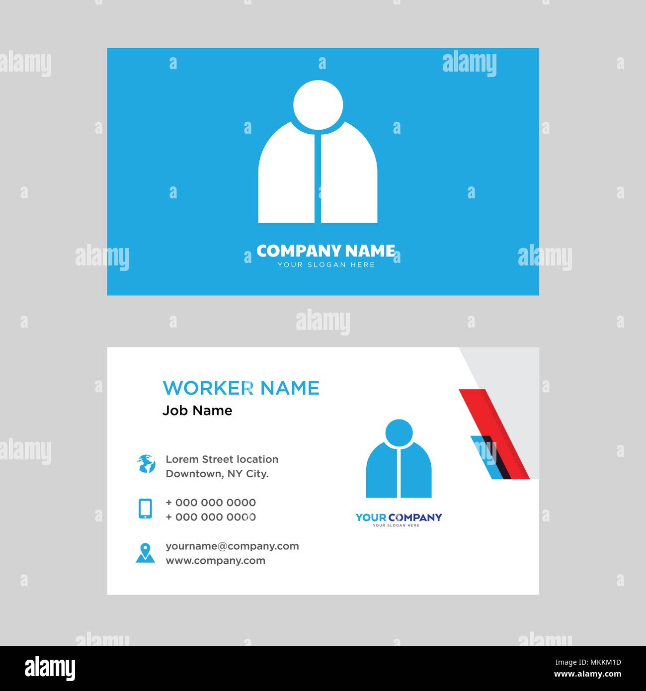 Teacher business card design template, Visiting for your company With Teacher Id Card Template