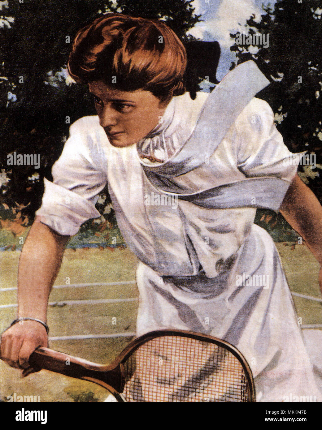 Lady Tennis Player Stock Photo