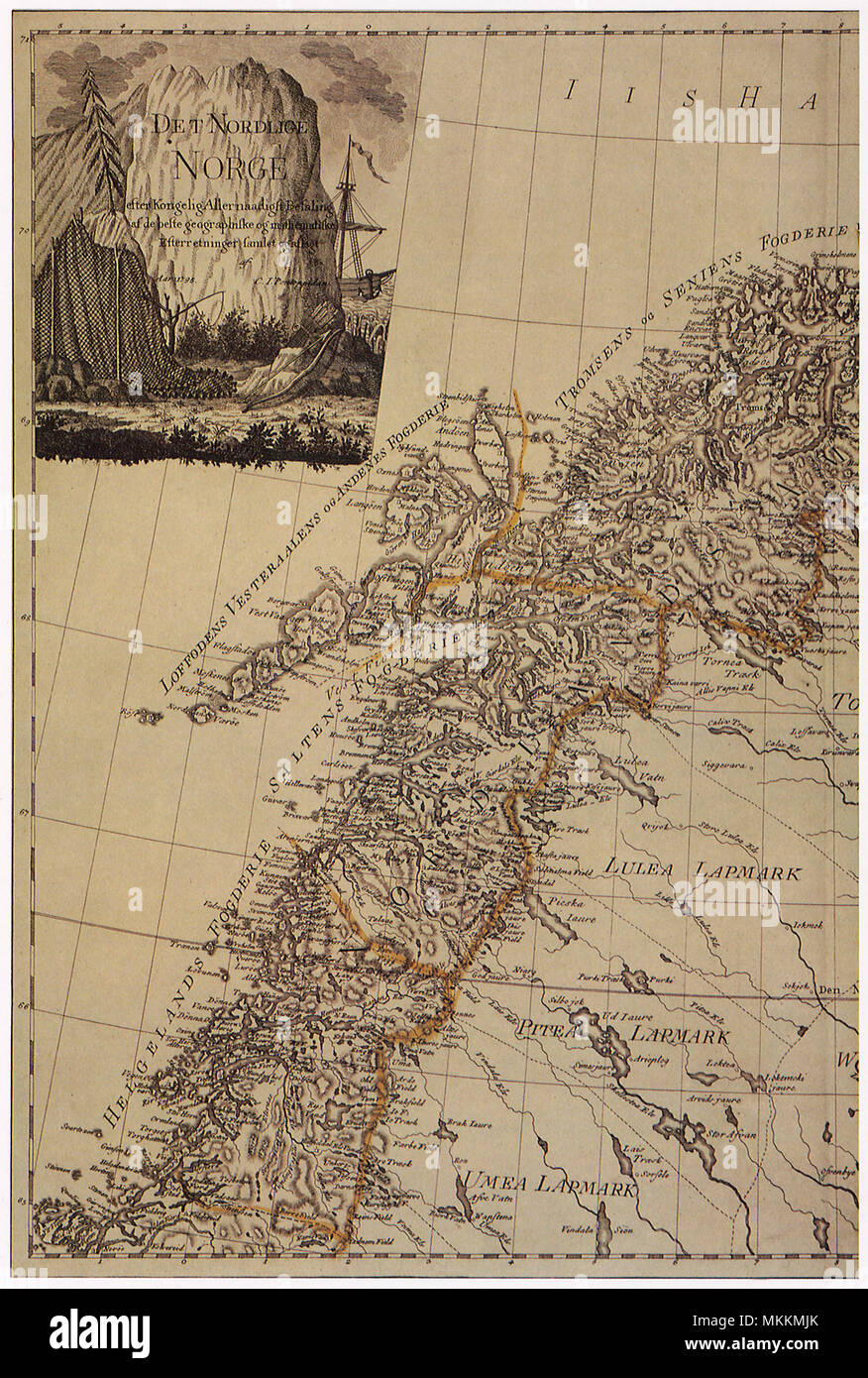 Old norway map hires stock photography and images Alamy