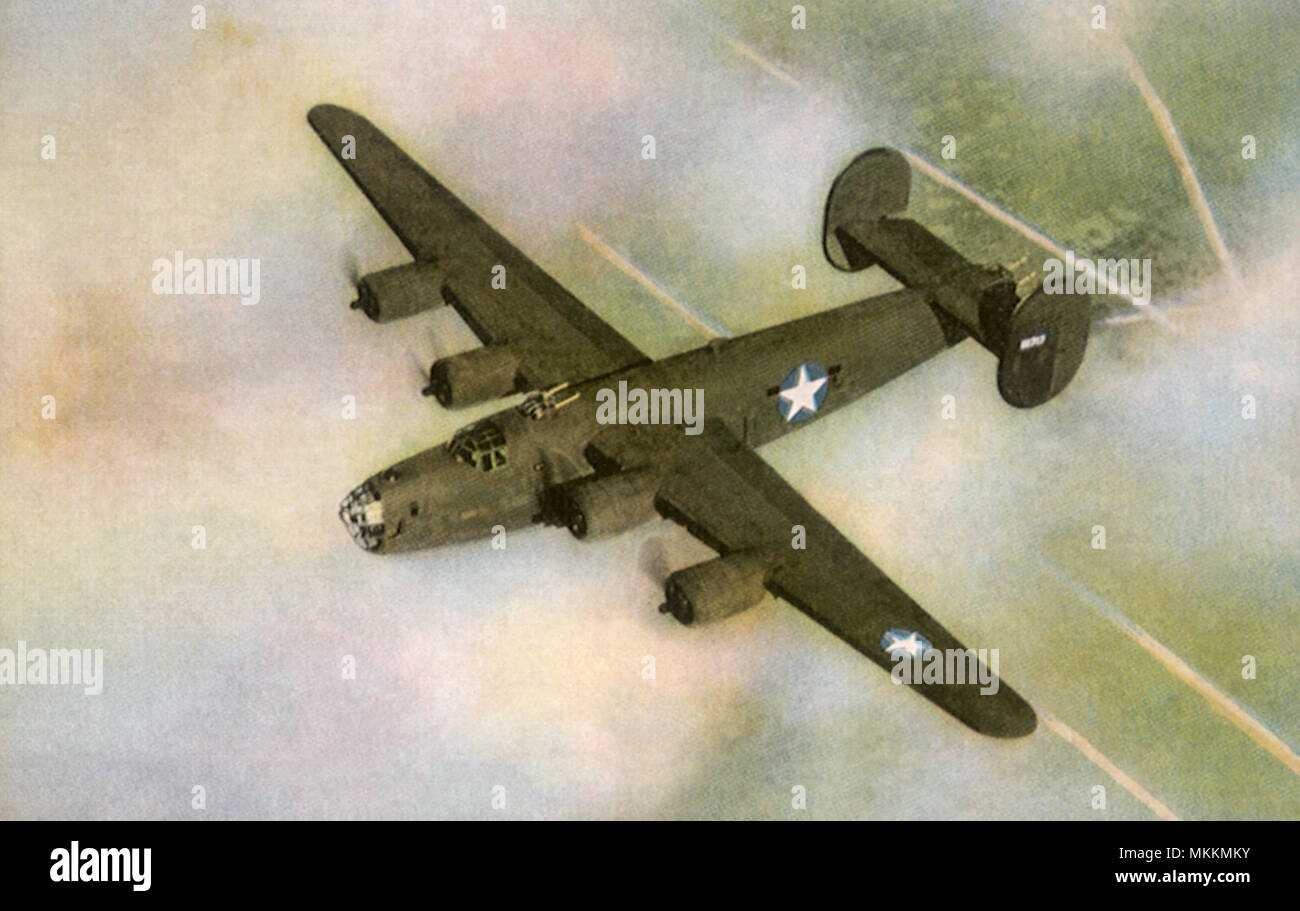 B-24 Liberator Bomber Stock Photo