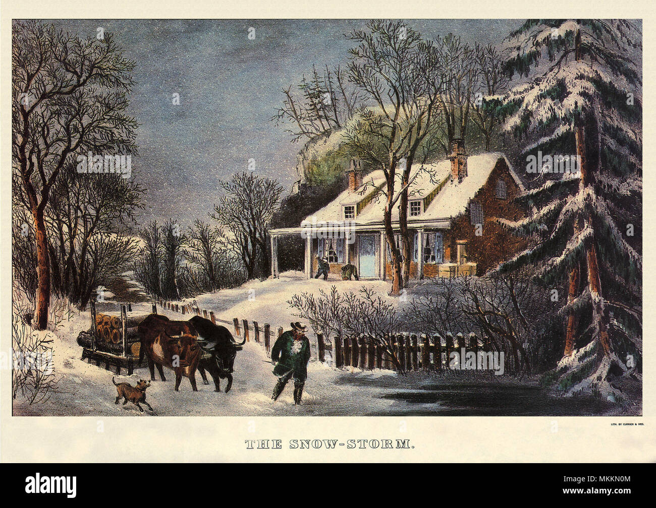 The Snow Storm Stock Photo - Alamy
