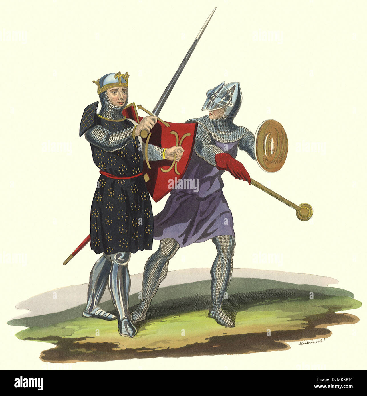 King and Mace Bearer Stock Photo Alamy