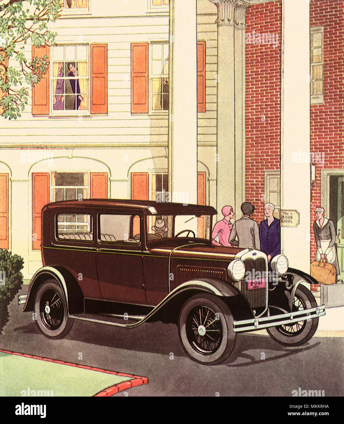 1930 Ford Tudor Sedan Stock Photo