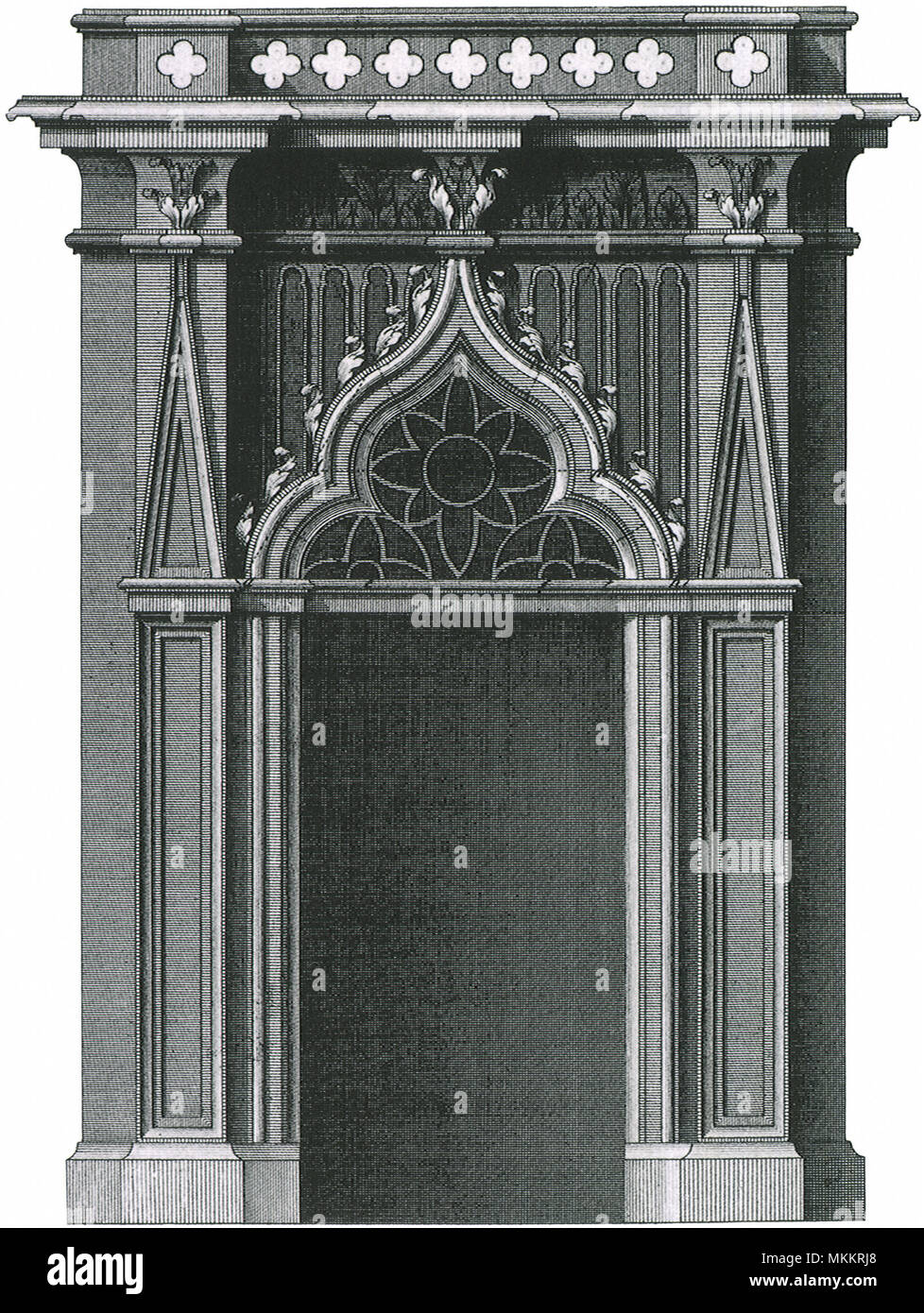 Gothic Doorcase Stock Photo