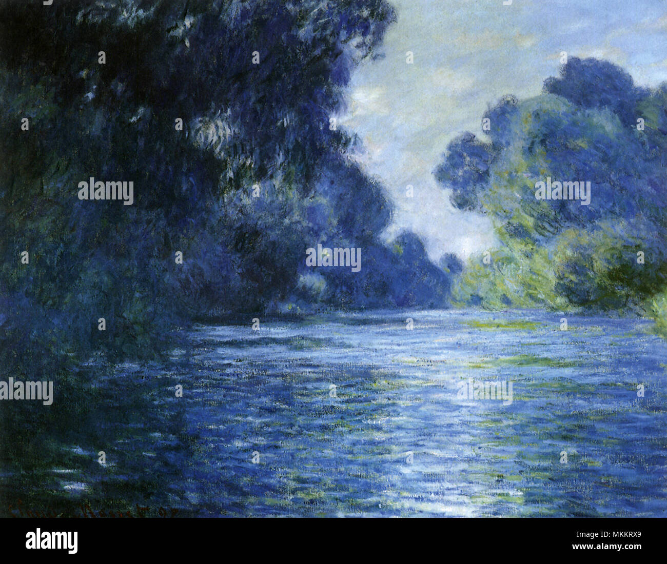 Branch of the seine near giverny hi-res stock photography