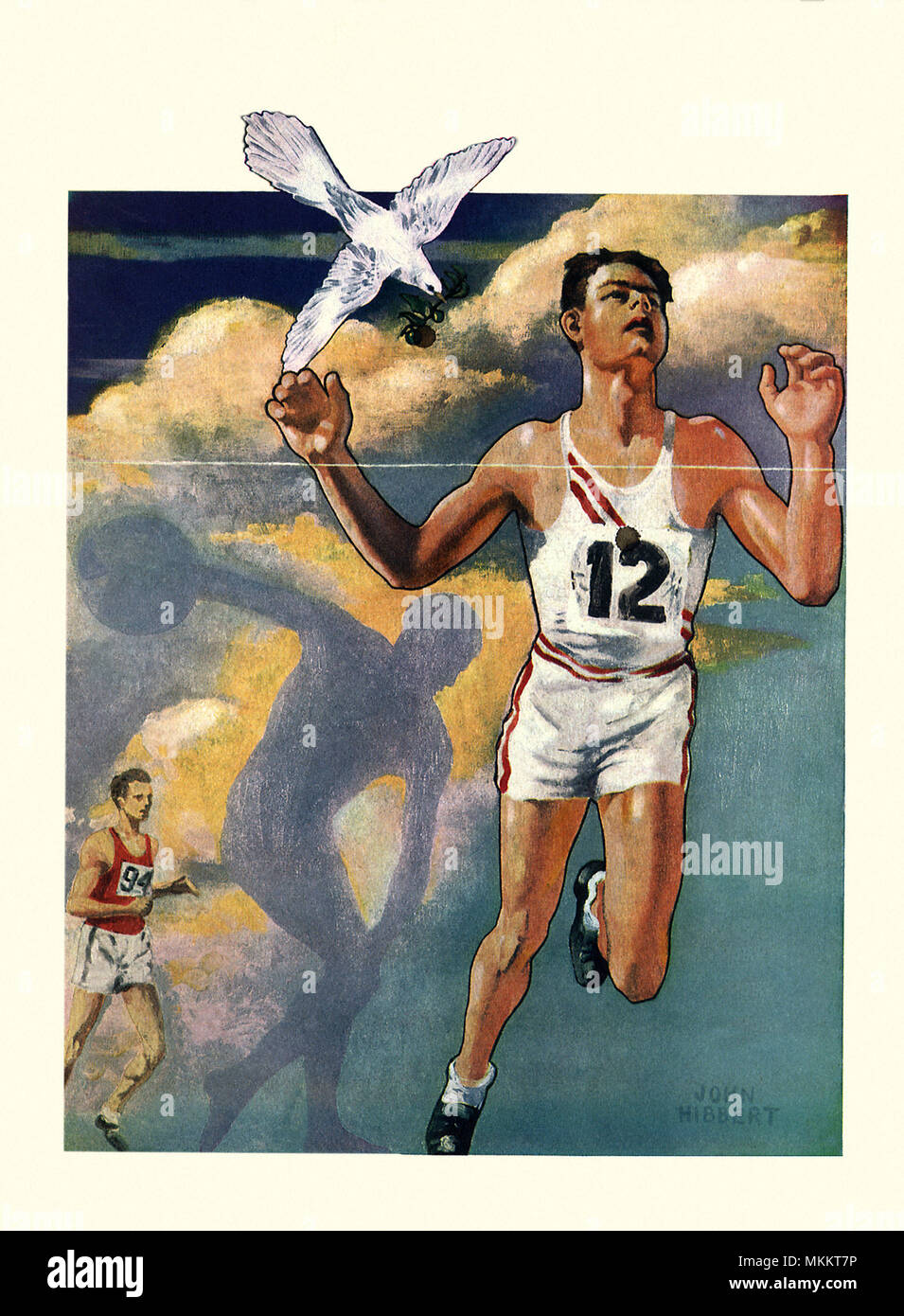 Olympic Runners Stock Photo