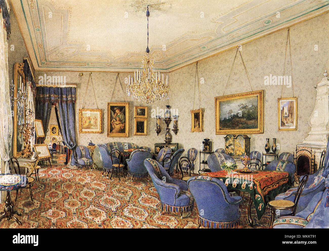 Viennese interiors hi-res stock photography and images - Alamy