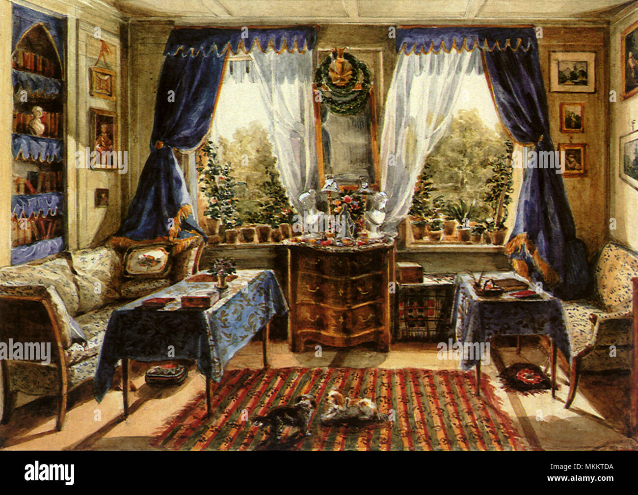 Vintage sitting room hi-res stock photography and images - Alamy