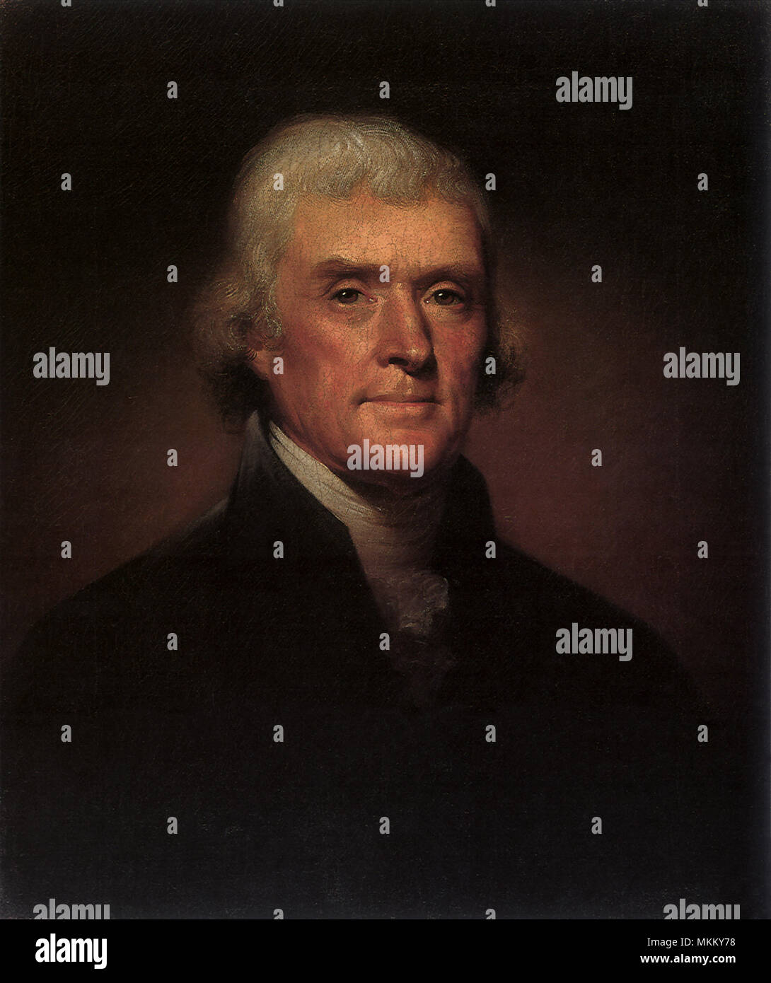 Thomas Jefferson 1800 Stock Photo