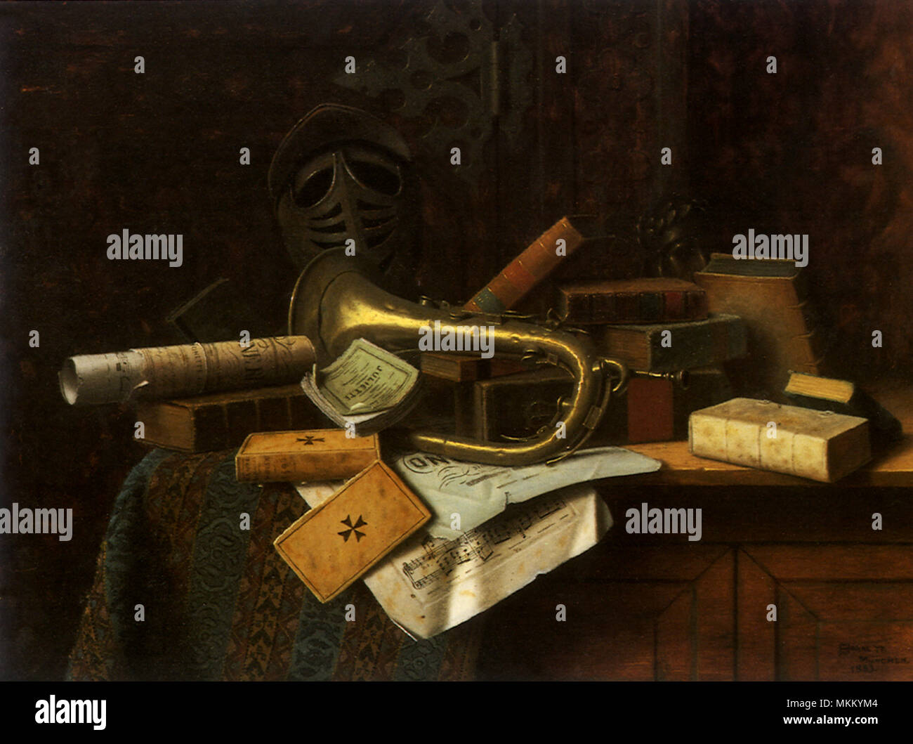 Still Life with Bust of Dante Stock Photo Alamy