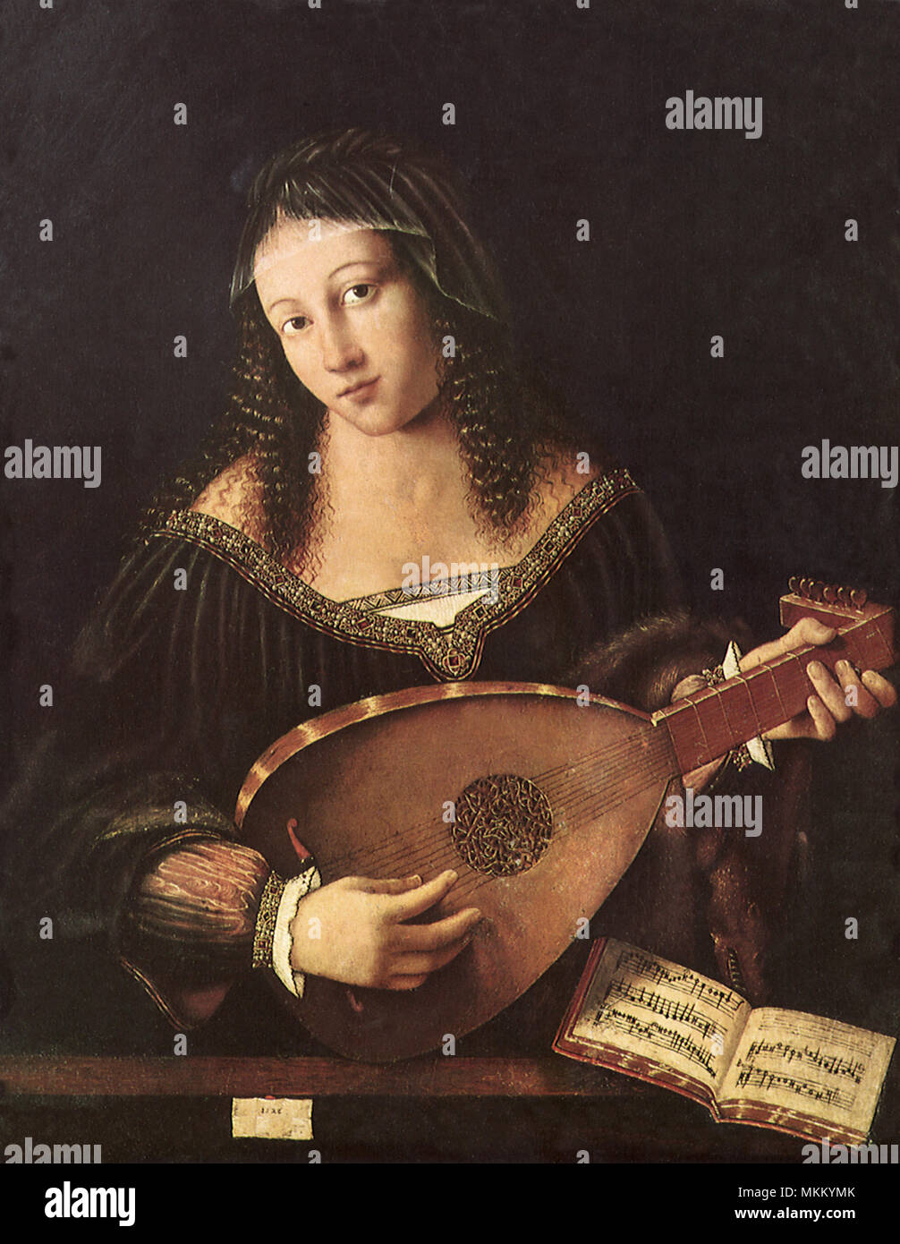 Lute Player Stock Photo