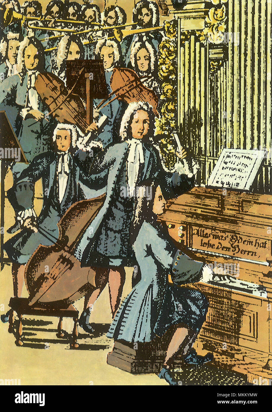 Bach Conductiing Stock Photo