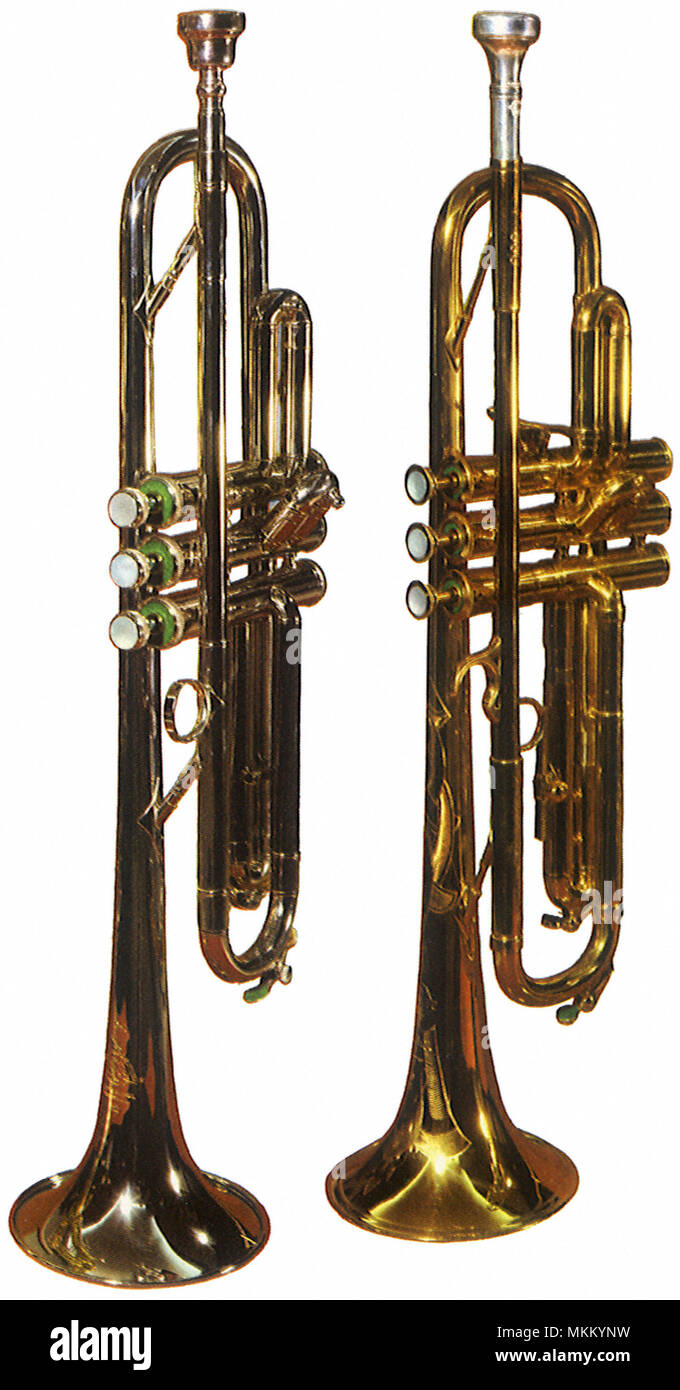 Trumpets standing Cut Out Stock Images & Pictures Alamy