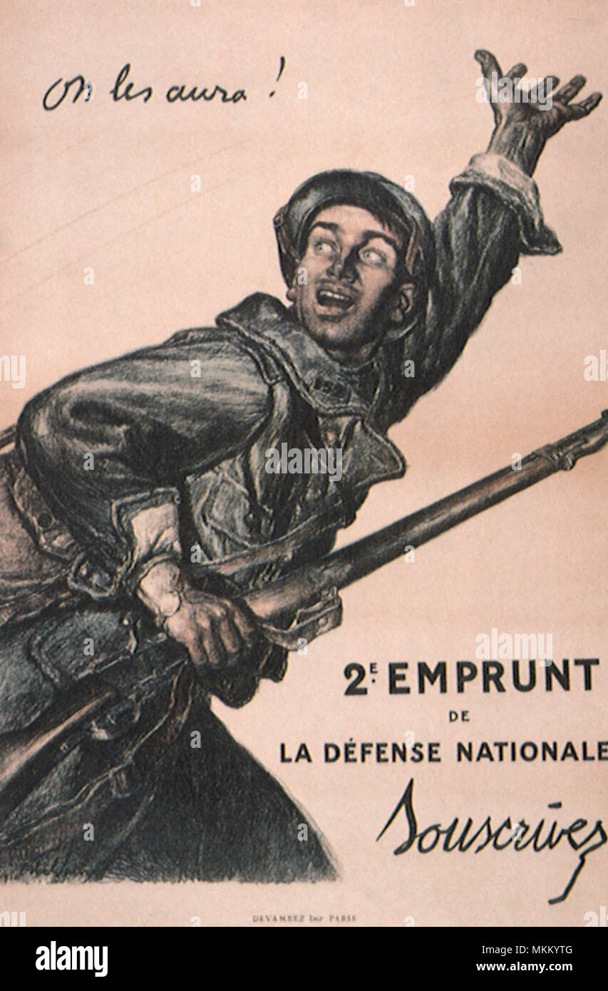 Spirited French Soldier Stock Photo