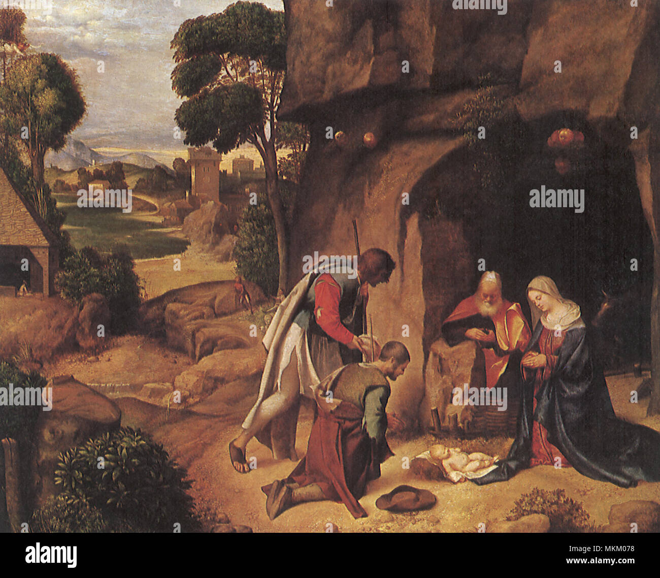 Adoration of the Shepherds Stock Photo - Alamy