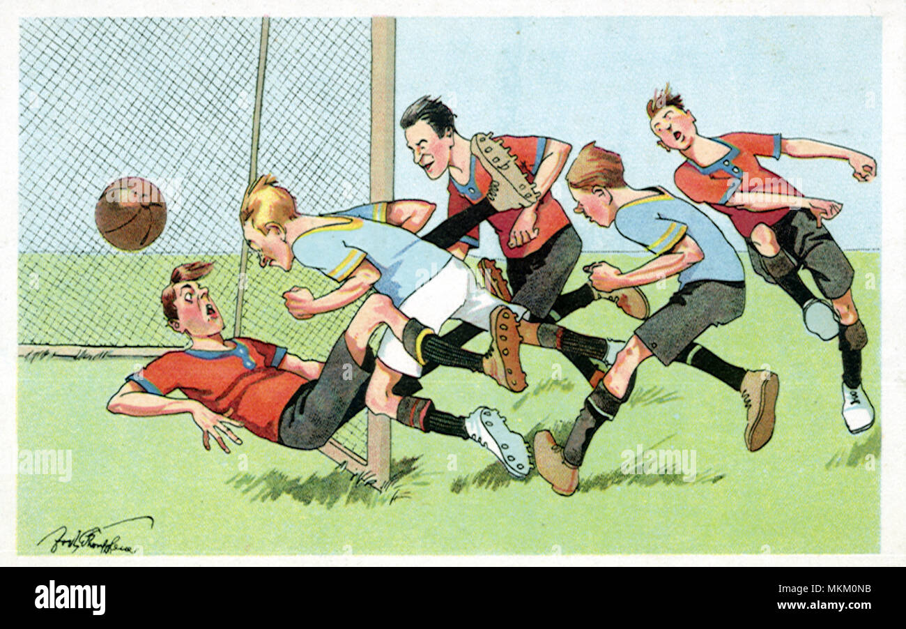 Goalkeeper Rushing Out Soccer goalie kid hi-res stock photography and images - Alamy
