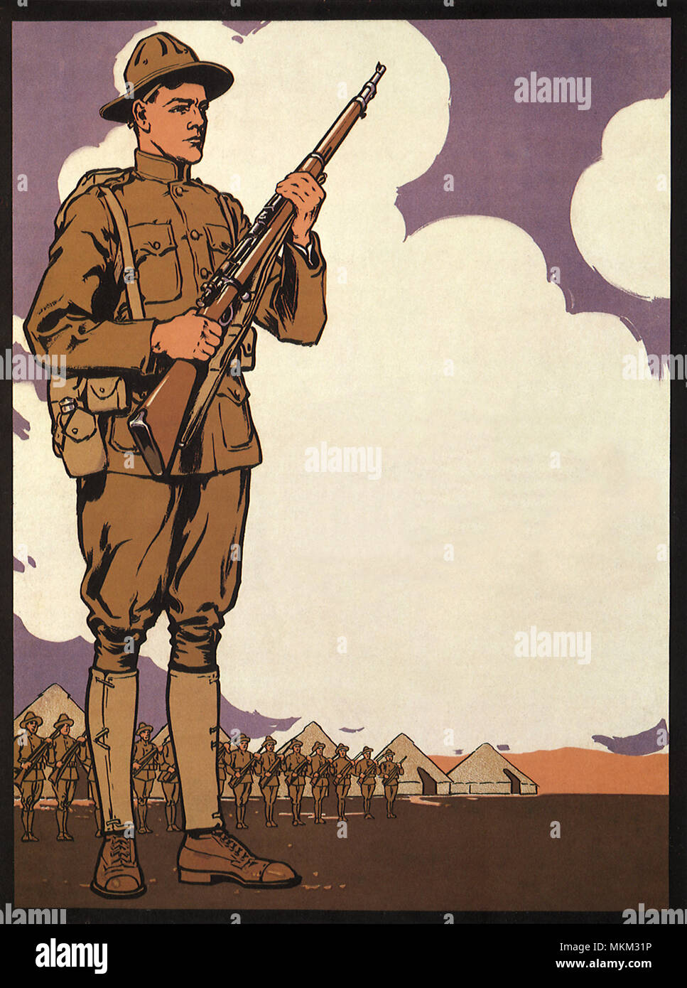 WWI Soldier Stock Photo