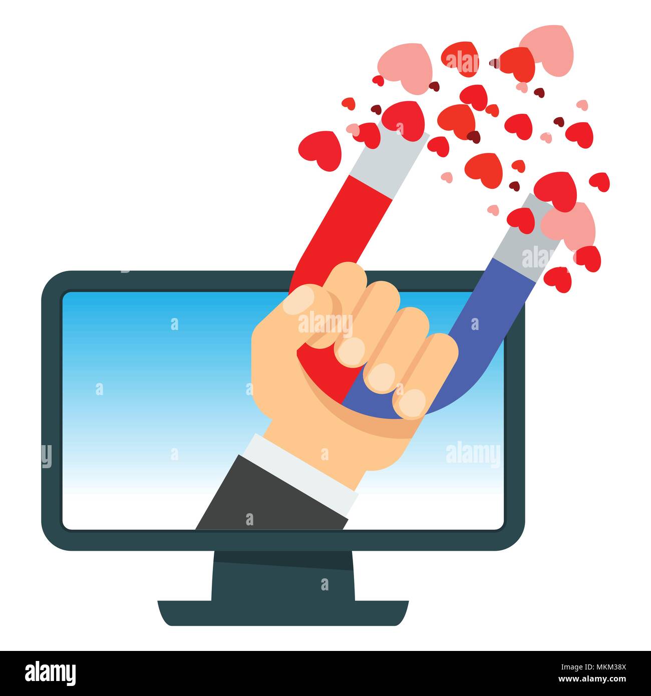 Hearts content Stock Vector Images Alamy