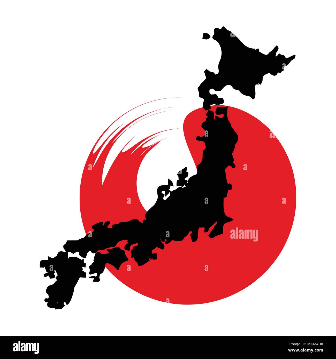 japan map concept Stock Vector Image & Art - Alamy