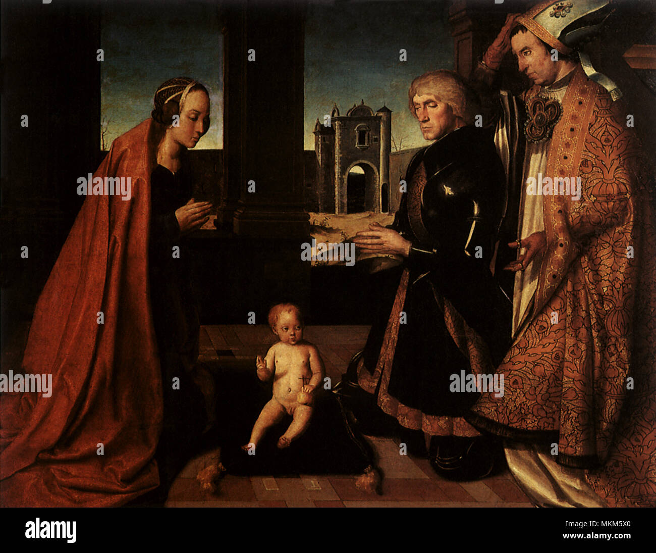 Adoration of Child Stock Photo - Alamy