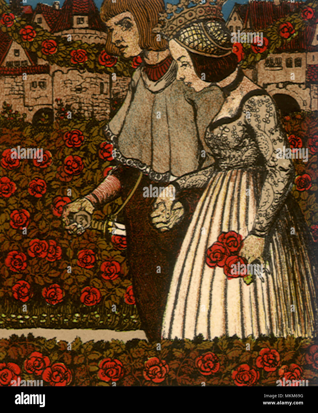 Romance of the rose medieval hi-res stock photography and images - Alamy